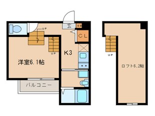 グリーンレイク中小田井の物件間取画像